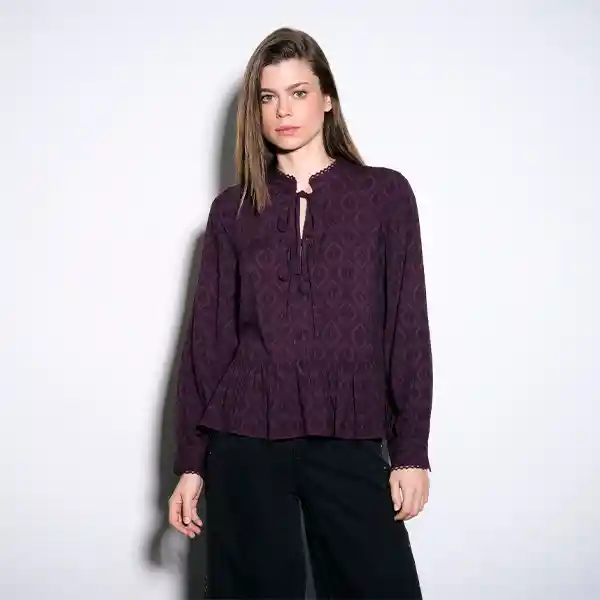 Blusa Solsticio Lund L Morado