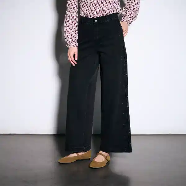 Pantalón Solsticio Denim Oslo 40 Negro