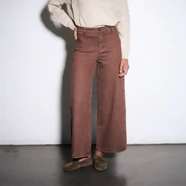 Pantalón Solsticio Denim Oslo 34 Café