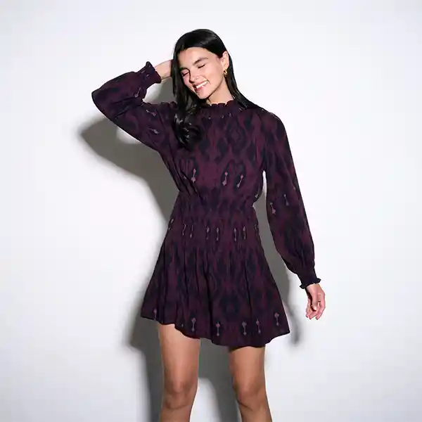 Vestido Solsticio Lund Xs Burdeo