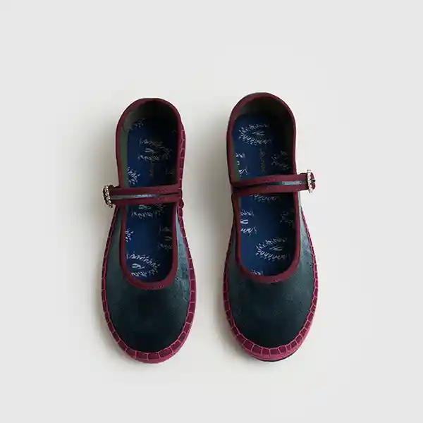 Zapato Ballerina 38 Gris Petróleo