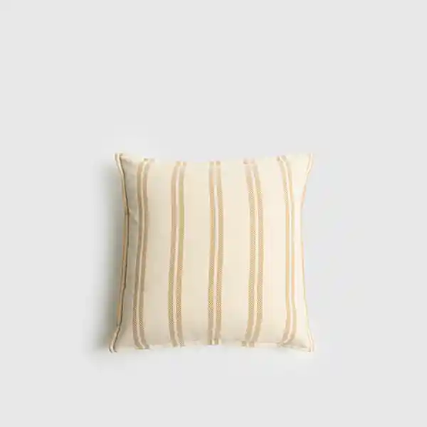 Cojín Woman Funda Lavable Líneas 45 X 45 Cm Blanco