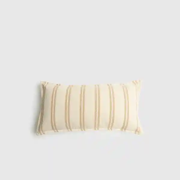 Cojín Woman Funda Lavable Líneas 30 X 60 Cm Blanco