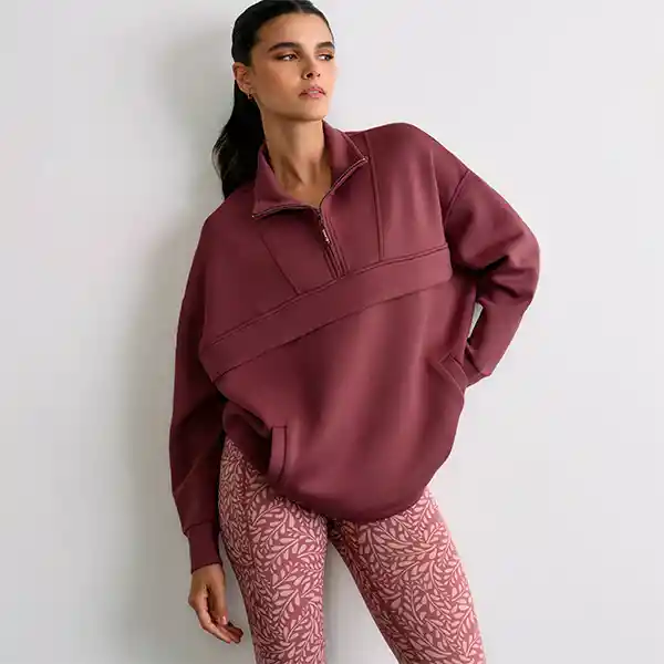 Polerón Active Deportivo L Rosado