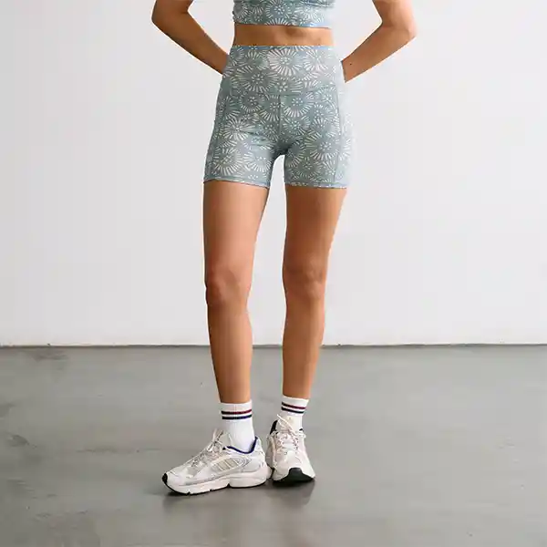 Short Deportivo Active Bikers Flores S Verde