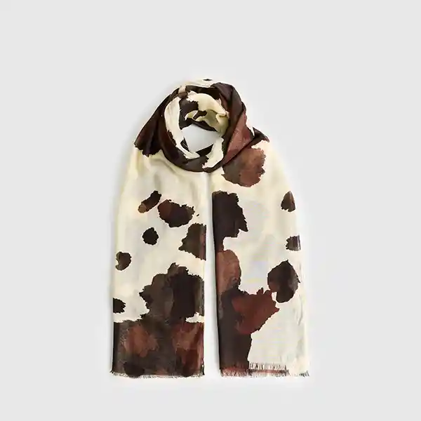 Estola Estampada Beige