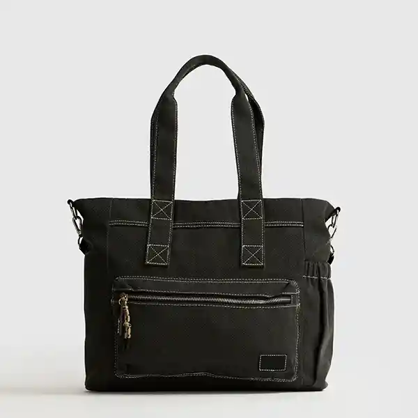 Bolso Notebook Canvas Lavado Gris