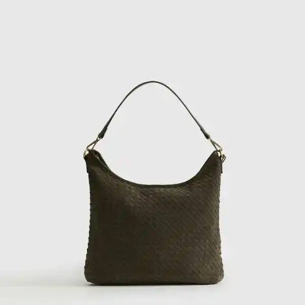 Cartera Bandolera Trenzada Verde