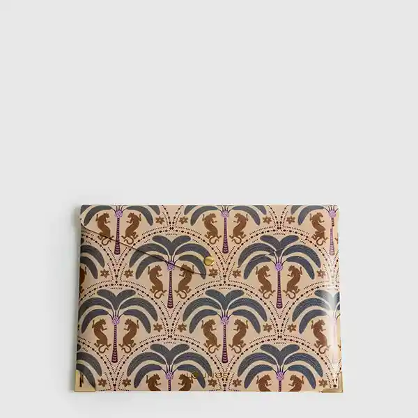 Carpeta Back To School Sobre Print Beige