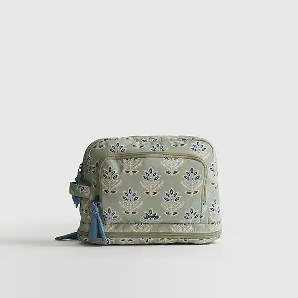 Cosmetiquero Dreamy Tres Compartimientos Verde