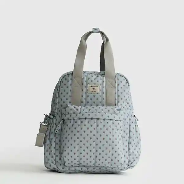 Mochila Maternal Print Celeste