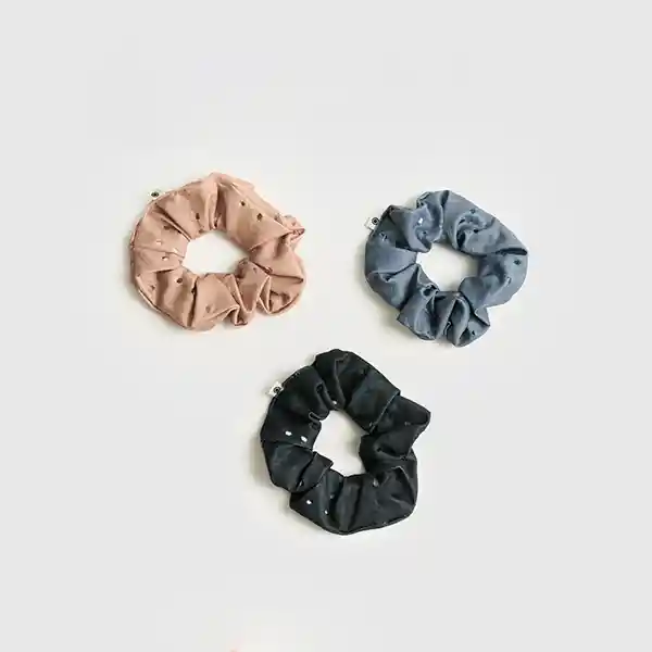 Set Collets Boho Tela Bordado Celeste