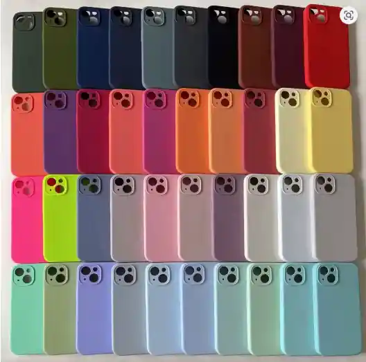 Carcasa Silicona Logo Tipo Original Iphone 14 Pro Max Colores Varios