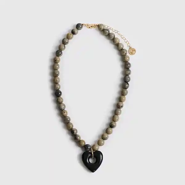 Collar Woman Charm Corazón Beige