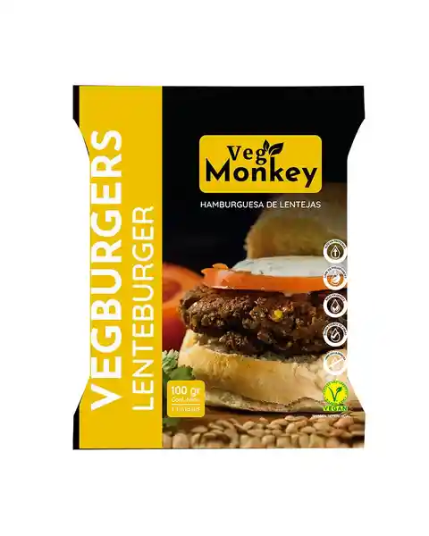 VegMonkey Hamburguesa Lentejas