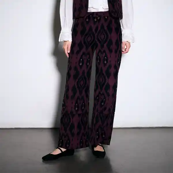 Pantalón Solsticio Viena 36 Burdeo