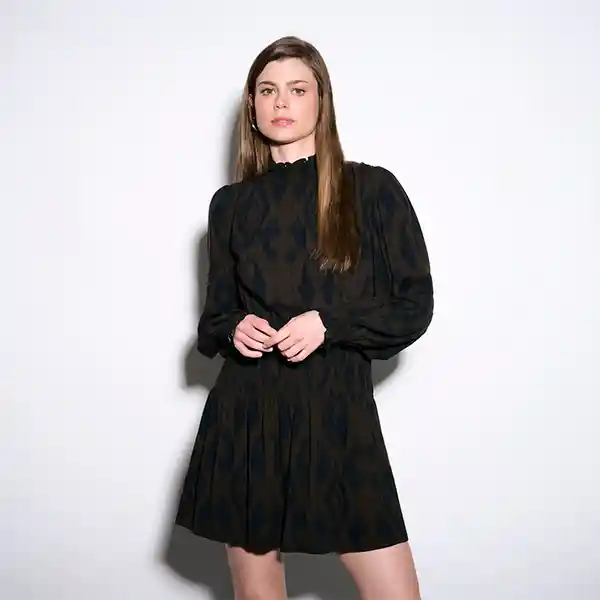 Vestido Solsticio Lund M Verde Musgo