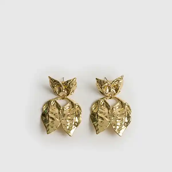 Aros Woman Colgantes Mariposa Dorado
