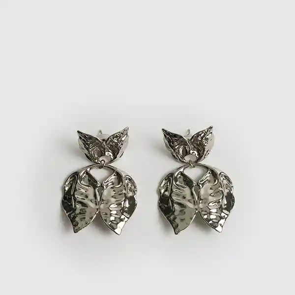 Aros Woman Colgantes Mariposa Plateado