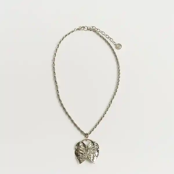 Collar Woman Mariposa Irregular Plateado