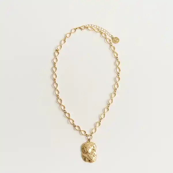 Collar Boho Infinitos Flor Machacada Dorado