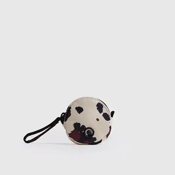 Monedero Street Redondo Print Blanco