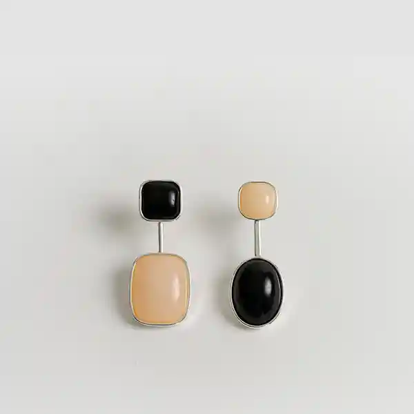 Aros Woman Piedras Cambiadas Plateado