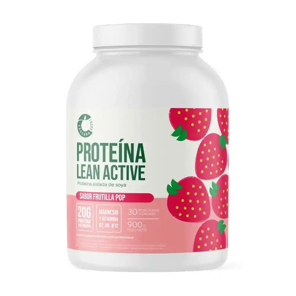 Cascarafoods Proteina Lean Active (900 Gr) Frutilla Pop