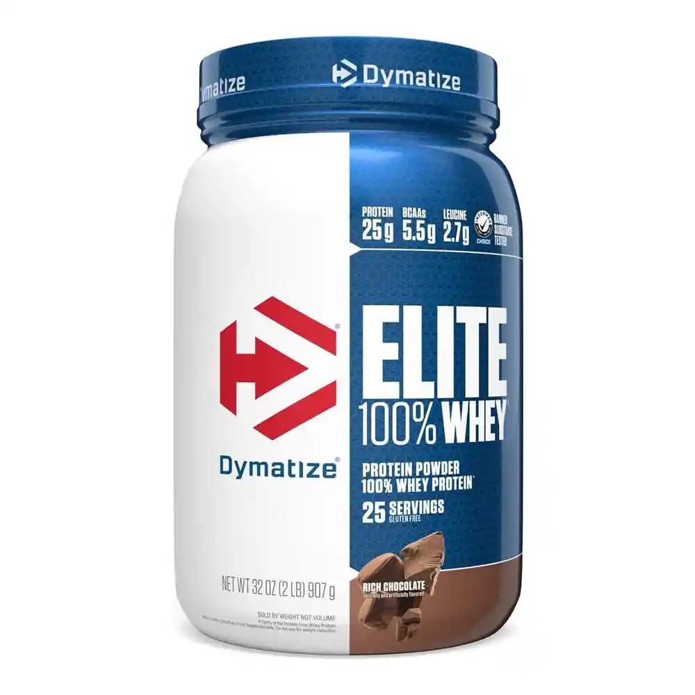 Dymatize Elite 100% Whey Protein (2 Lb) Rich Chocolate