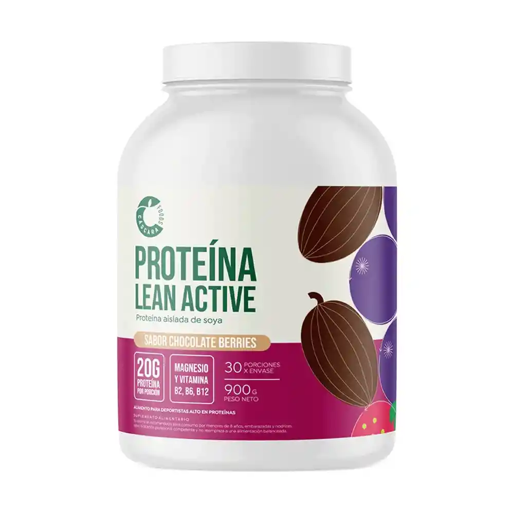 Cascarafoods Proteina Lean Active (900 Gr) Chocolate Berries