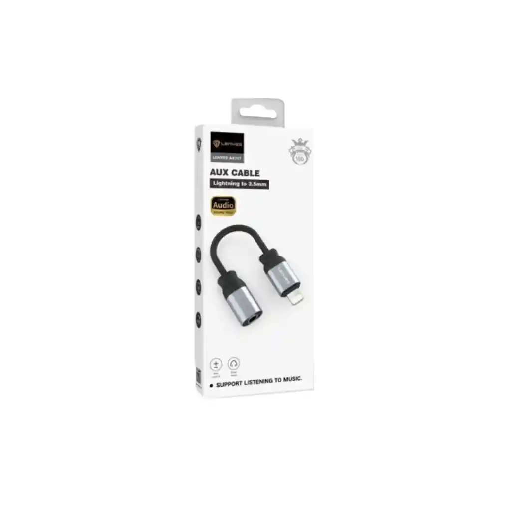 Cable Lenyes Ax107 Lightning A Jack 3.5 Mm Audio - Rappi
