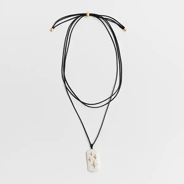 Collar Street Cuerda Ajustable Negro