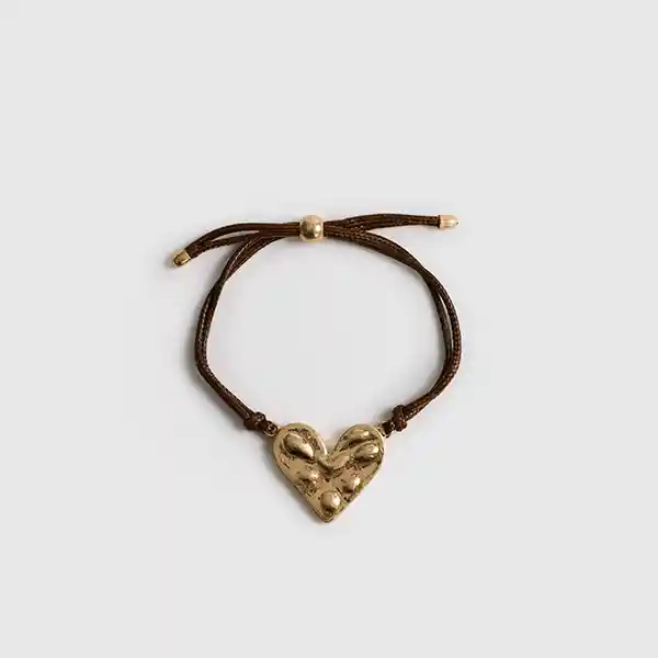 Pulsera Street Cuero Ajustable Café