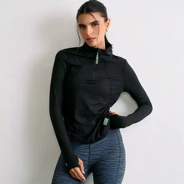Polerón Active Primera Capa Deportivo M Negro