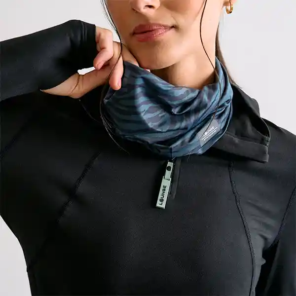 Buff Active Estampado Verde Petróleocebra