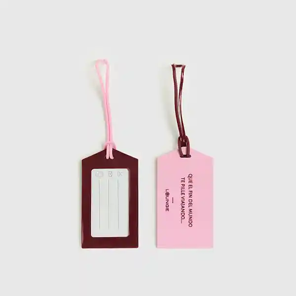 Set Etiquetas Para Maleta Travel Rosado