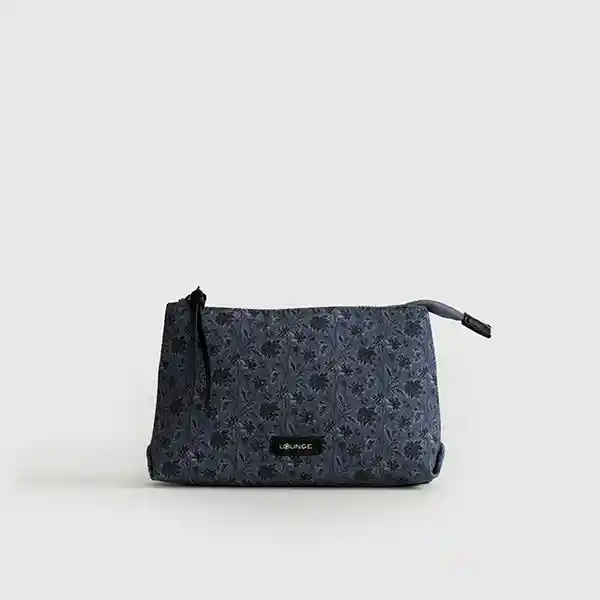 Estuche Boho Canvas Flores Azul
