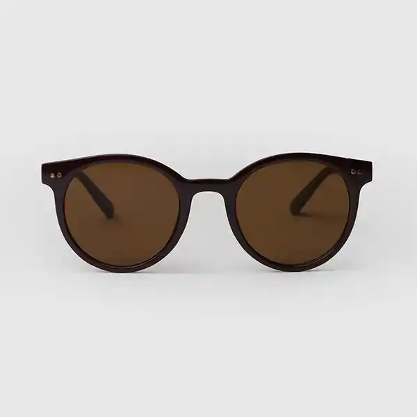 Lentes De Sol Woman Redondos Burdeo