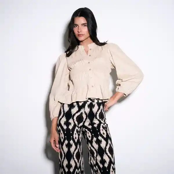 Blusa Solsticio Hamburgo Xs Beige