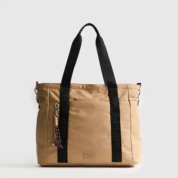 Bolso Street Nylon Llavero Taupe