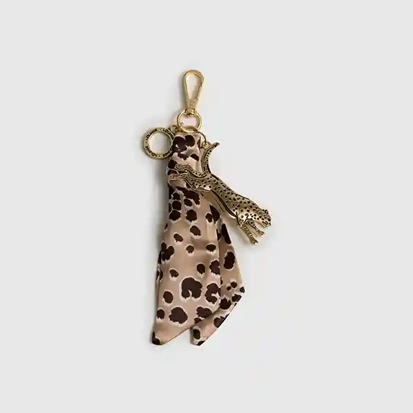 Llavero Craft Charm Cheetah Pañuelo Dorado