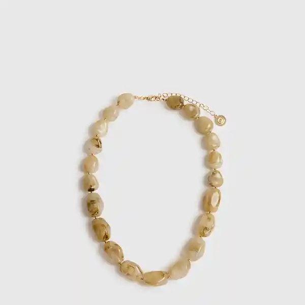 Collar Piedras Irregulares Beige