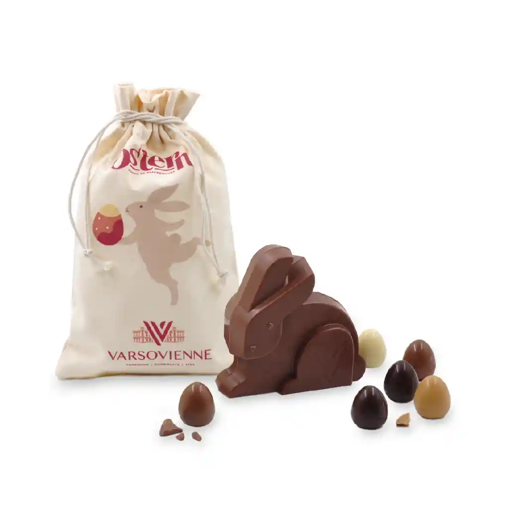 Saco Conejo Leche Con Huevitos Surtidos Macizo De 215