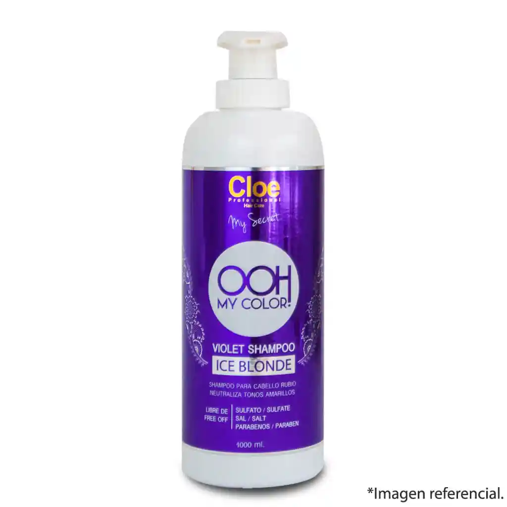 Shampoo Ooh My Color! Violet Ice Blonde Cloe 1000 Ml