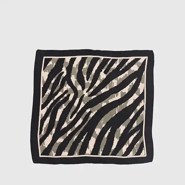 Pañuelo Cuadrado Cebras Verde