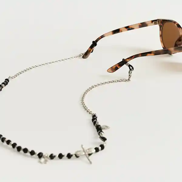 Strap Sujetador Lentes Mostacillas Charms Negro
