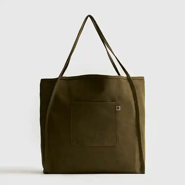 Bolso Shopper Lavado Verde Musgo