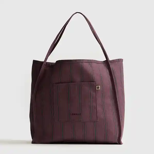 Bolso Shopper Lavado Burdeo