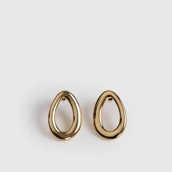 Aros Forma Ovalados Dorado