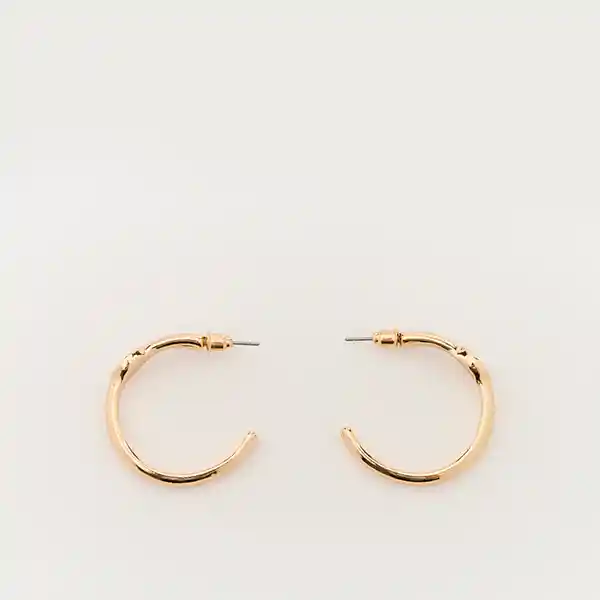 Aros Argollas Semi Abiertas Dorado